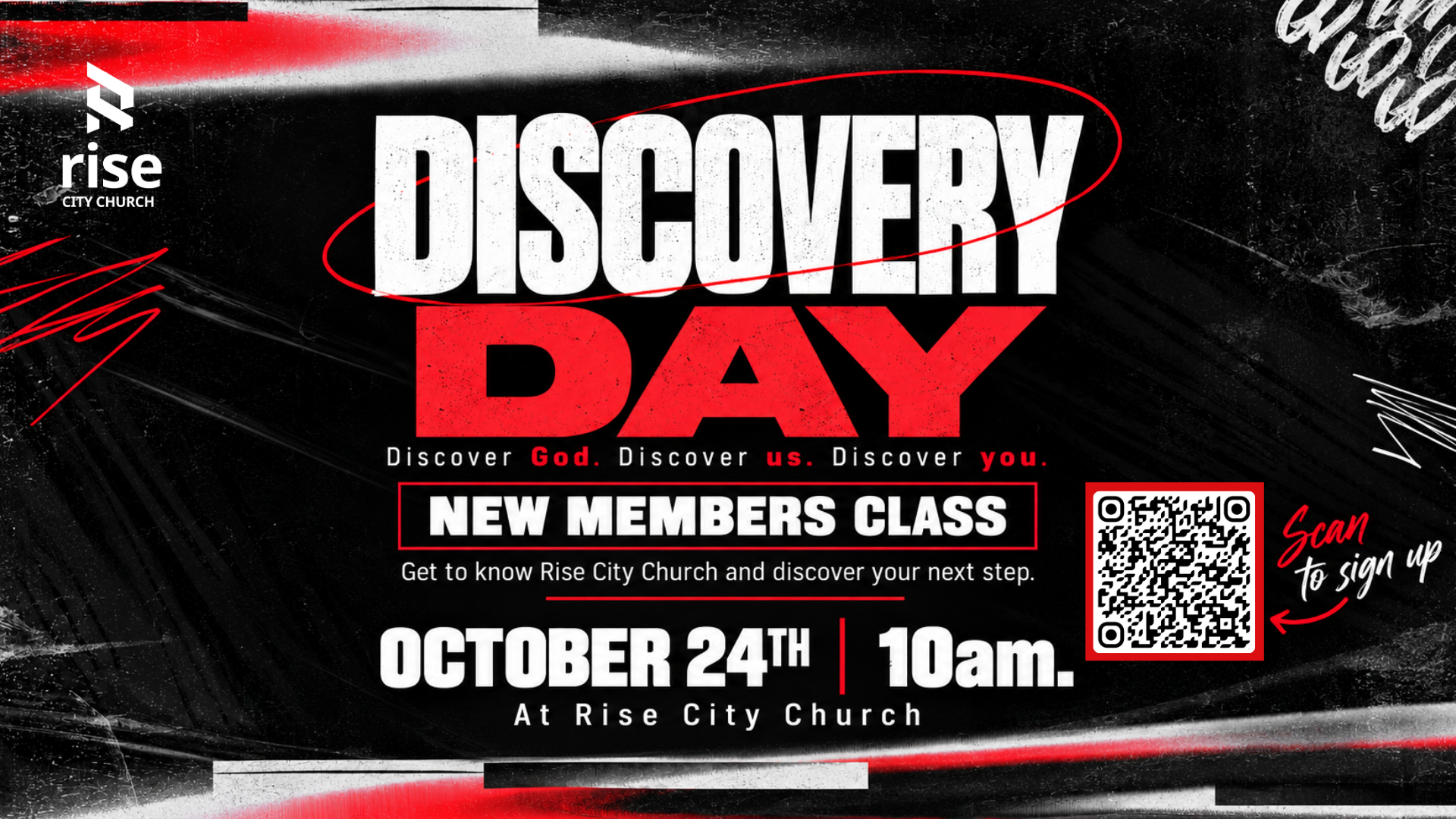 Discovery Day new members class, October 24 at 10 AM at Rise City Church